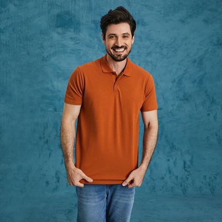 POLO BASICA  PIQUET STRECH 1000004425 LARANJA P