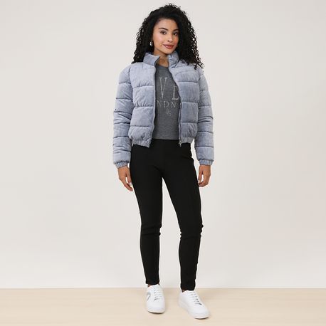 JAQUETA PUFFER SUEDE 620314 AZUL M
