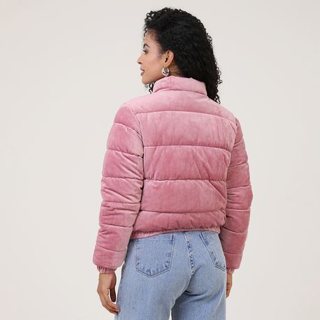 JAQUETA PUFFER SUEDE 620314 ROSA P