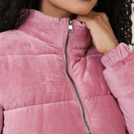 JAQUETA PUFFER SUEDE 620314 ROSA M