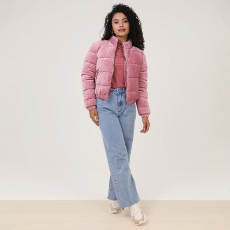 JAQUETA PUFFER SUEDE 620314 ROSA M