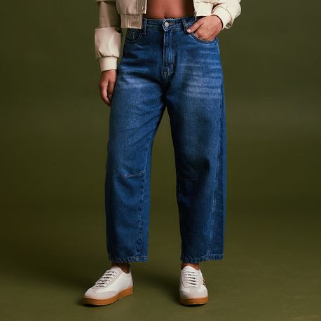 CALÇA JNS BALLOON LAV MÉDIA BIGODES L39651 JEANS 36