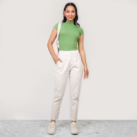 BLUSA  MC CANEL  GOLA ALTA 03 2 05 VERDE P
