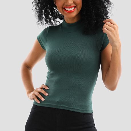 BLUSA  MC CANEL  GOLA ALTA 03 2 05 MILITAR M