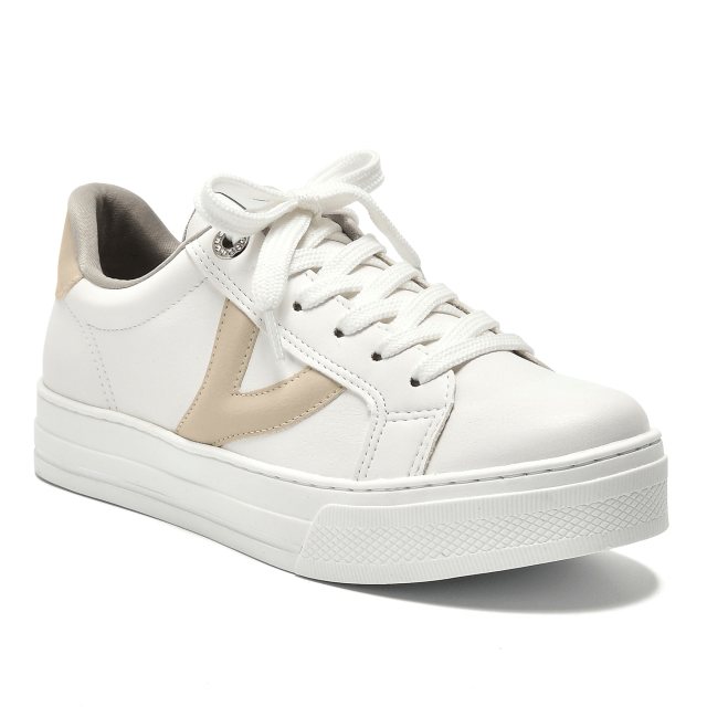 TENIS CASUAL V 027014 BCO/BAUNILHA 34