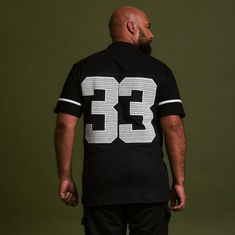 CAMISETA COLLEGE "33" W1619 PRETO G1
