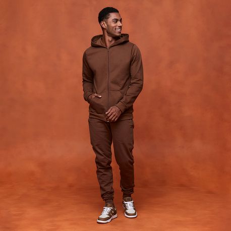 CALÇA MOLETOM  C/ PUNHO DB0029 MARROM P