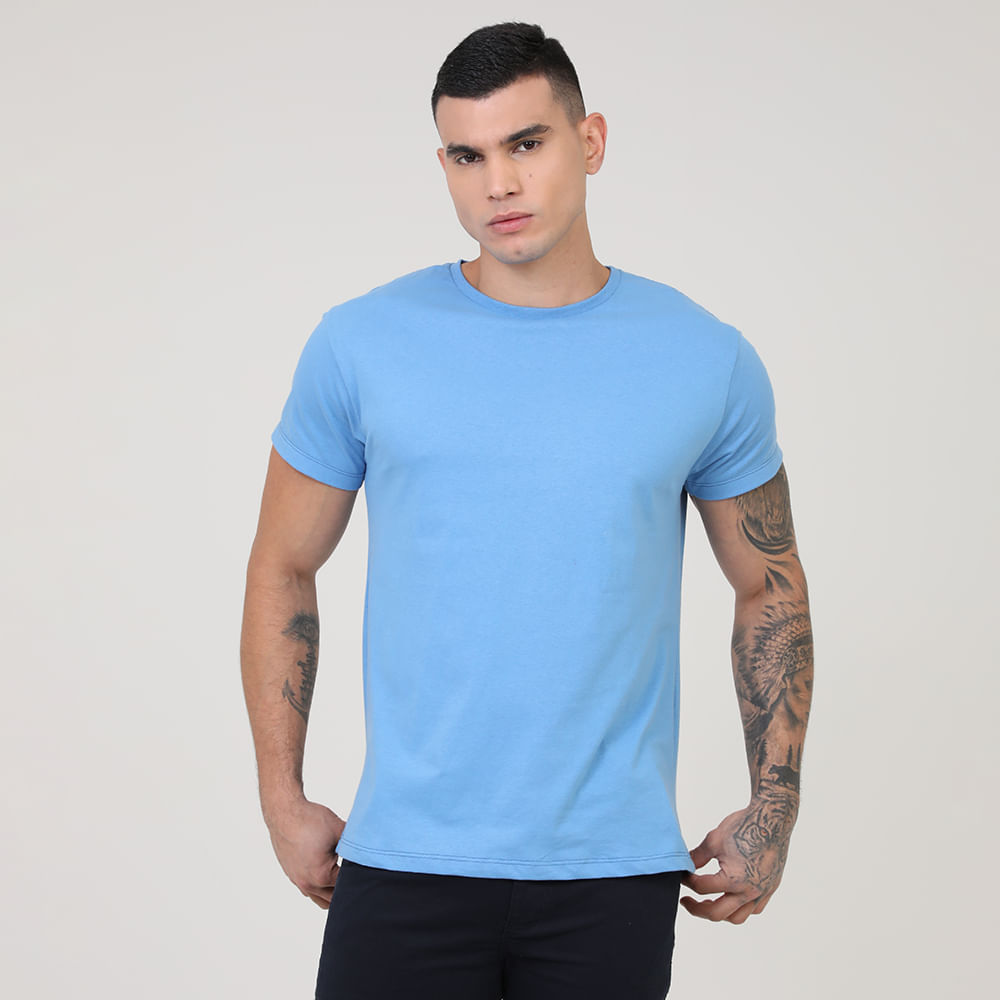CAMISETA MC BASICA DIG3000 AZUL P