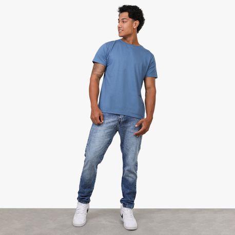 CAMISETA MC BASICA DIG3000 AZUL JEANS M