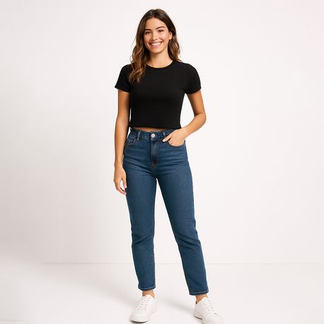CROPPED MC CANEL LIXADO GL CARECA HB428 PRETO P