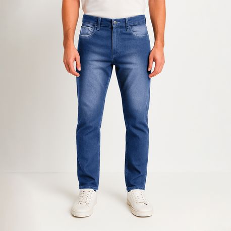 CALCA JEANS COM LAVAGEM 1001 JEANS MEDIO 38