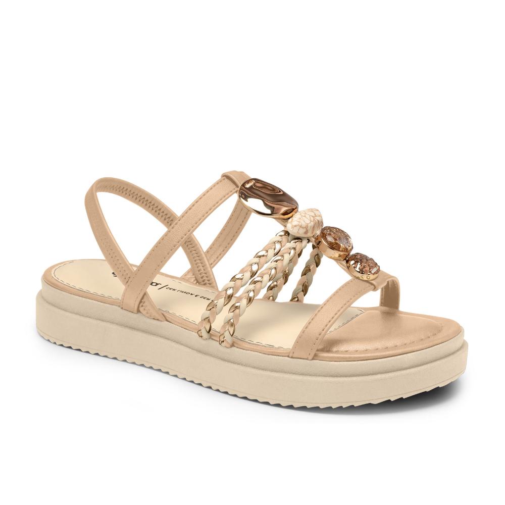 RASTEIRA SANDALIA PEDRAS Y7635 GRANOLA 34