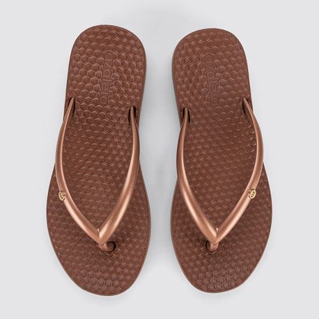 CHINELO RASTEIRA DEDO 18530 AE037-COBRE METALIZADO 33/34