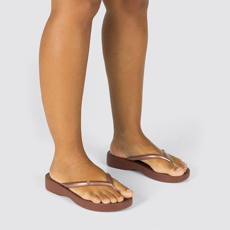 CHINELO RASTEIRA DEDO 18530 AE037-COBRE METALIZADO 33/34