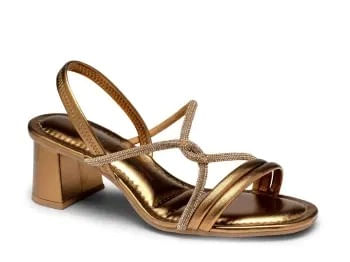 SANDALIA SALTO STRASS Y7912 BRONZE 34
