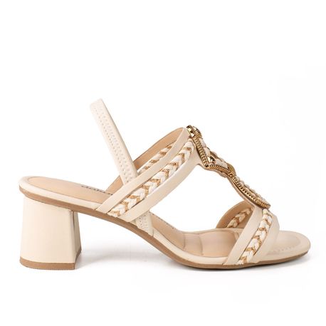 SANDALIA SALTO PEDRAS Y7961 GRANOLA 34