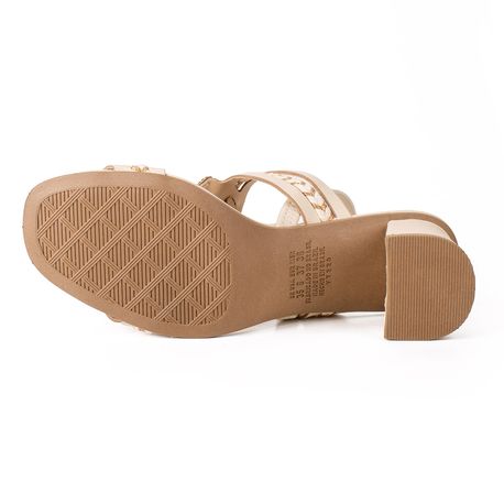 SANDALIA SALTO PEDRAS Y7961 GRANOLA 35