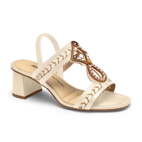 SANDALIA SALTO PEDRAS Y7961 GRANOLA 35