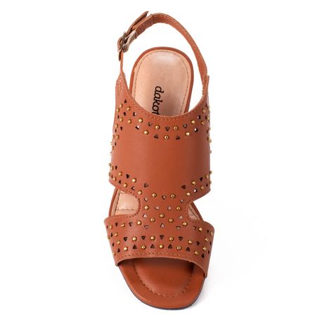 SANDALIA SALTO FECHADO Y8312 MASCAVO 34