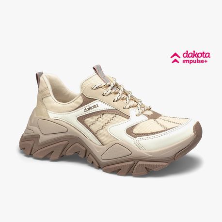 TENIS CASUAL G9981 CREME/BAUNILHA 34