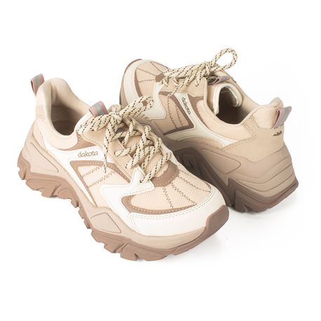 TENIS CASUAL G9981 CREME/BAUNILHA 34