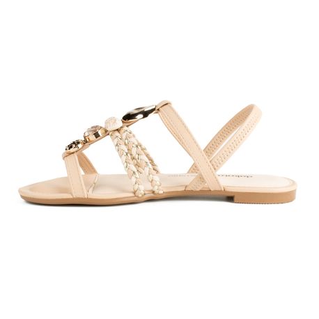 RASTEIRA SANDALIA CALCE FACIL PEDRAS Y7992 GRANOLA 34