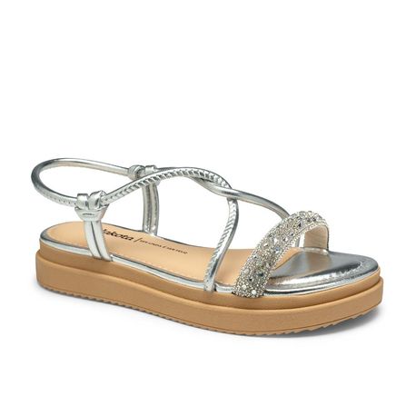 RASTEIRA SANDALIA TIRA STRASS Y7631 PRATA 34