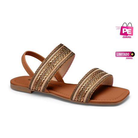 SANDALIA RASTEIRA Y8381 003 BRONZE MASCAVO 34