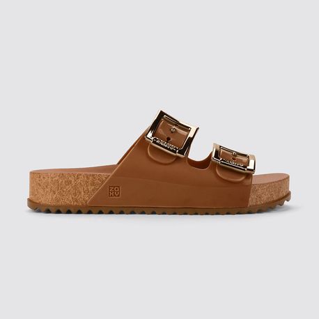 RASTEIRA CHINELO BIRKEN GRENDE 18063 BK519-MARROM CACAU/CORTICA 35