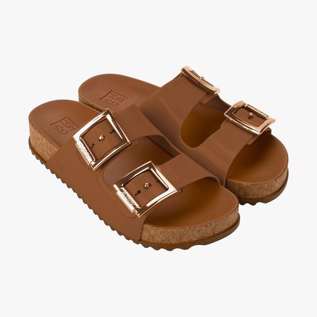 RASTEIRA CHINELO BIRKEN GRENDE 18063 BK519-MARROM CACAU/CORTICA 35