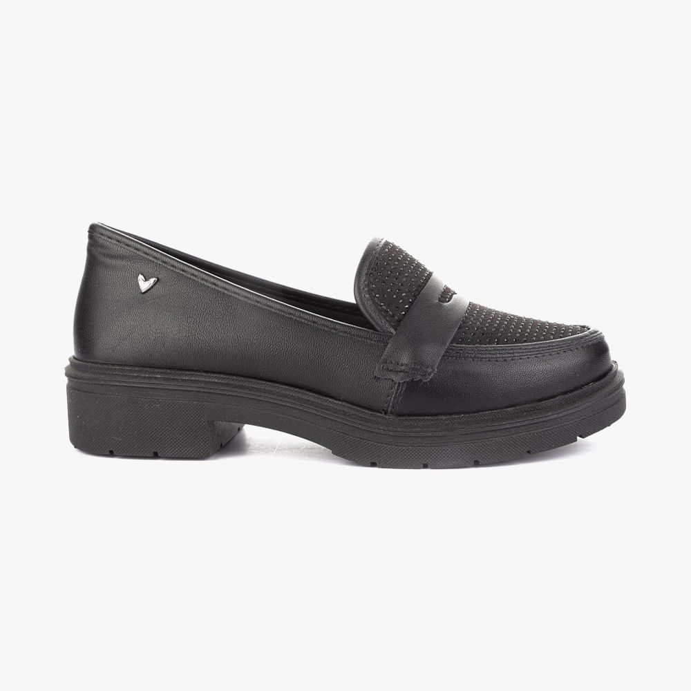 MOCASSIM STRASS MI885 005-PRETO 34
