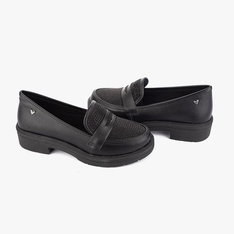 MOCASSIM STRASS MI885 005-PRETO 34