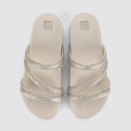 RASTEIRA SANDALIA ZAXY GLITTER 18956 AY012-OFF WHITE CLARO 33/34