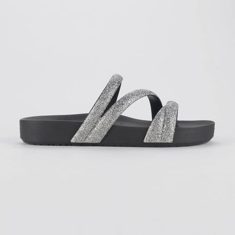 RASTEIRA SANDALIA ZAXY GLITTER 18956 AY009-PREO/PRATA 33/34