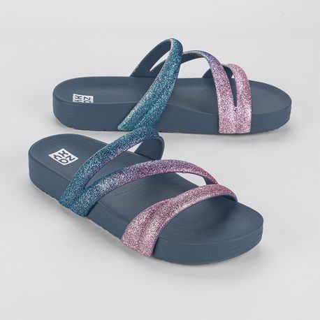 RASTEIRA SANDALIA ZAXY GLITTER 18956 BC008-AZUL 33/34