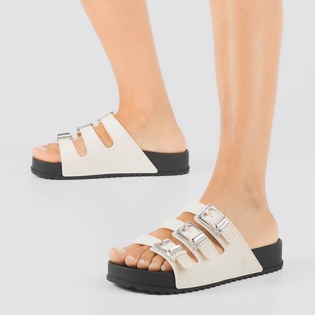 ZAXY CROSS SLIDE 18950 AY296-OFF WHITE CLARO/PTO 38