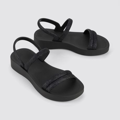 SANDALIA ZAXY GLITER 19010 AY275-PRETO 33/34