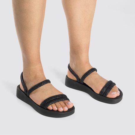 SANDALIA ZAXY GLITER 19010 AY275-PRETO 33/34