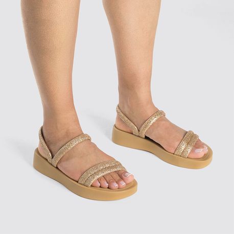 SANDALIA ZAXY GLITER 19010 AY279-DOURADO 33/34