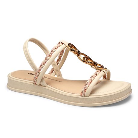 SANDALIA RASTEIRA FLAT Y8771 001 TULE 34