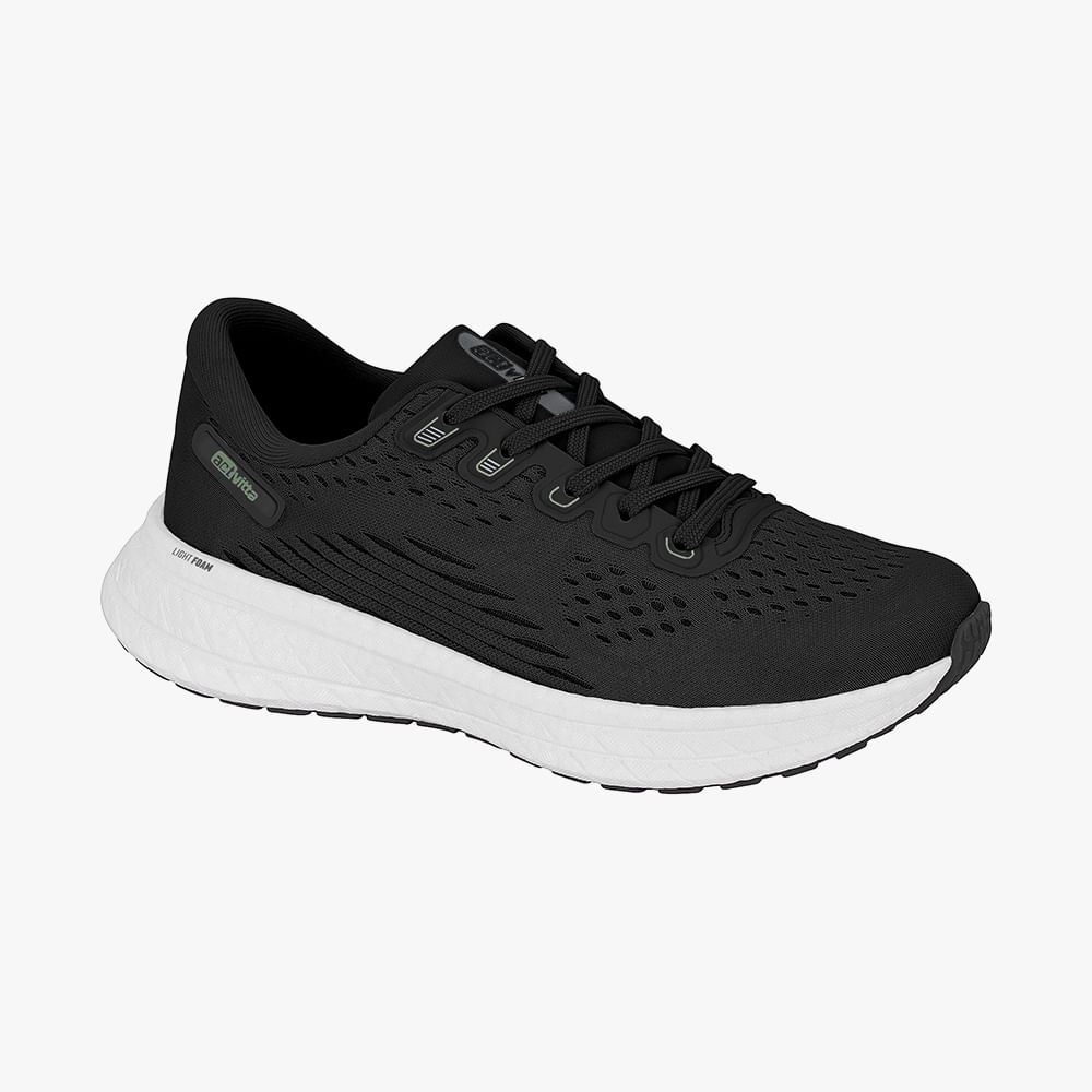 TÊNIS JOGGING FEMININO 4841-100 PRETO/BRANCO 36