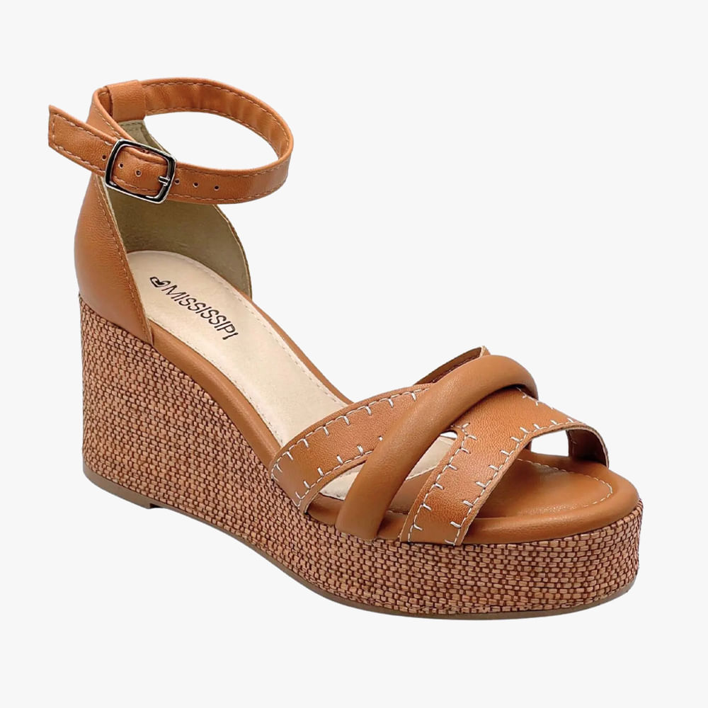SANDALIA ANABELA MB883 03 CAMEL 36