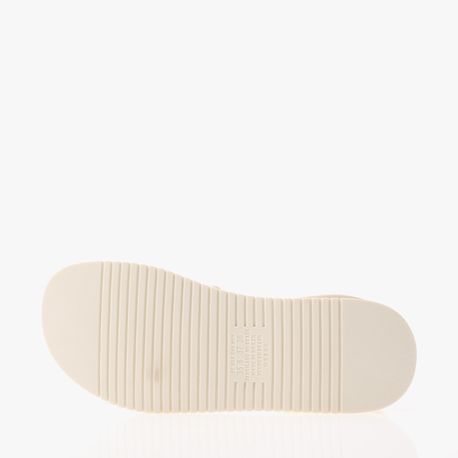 SANDALIA FLATFORM TRANCA BRILHO Q9803 0004-BAUNILHA 36