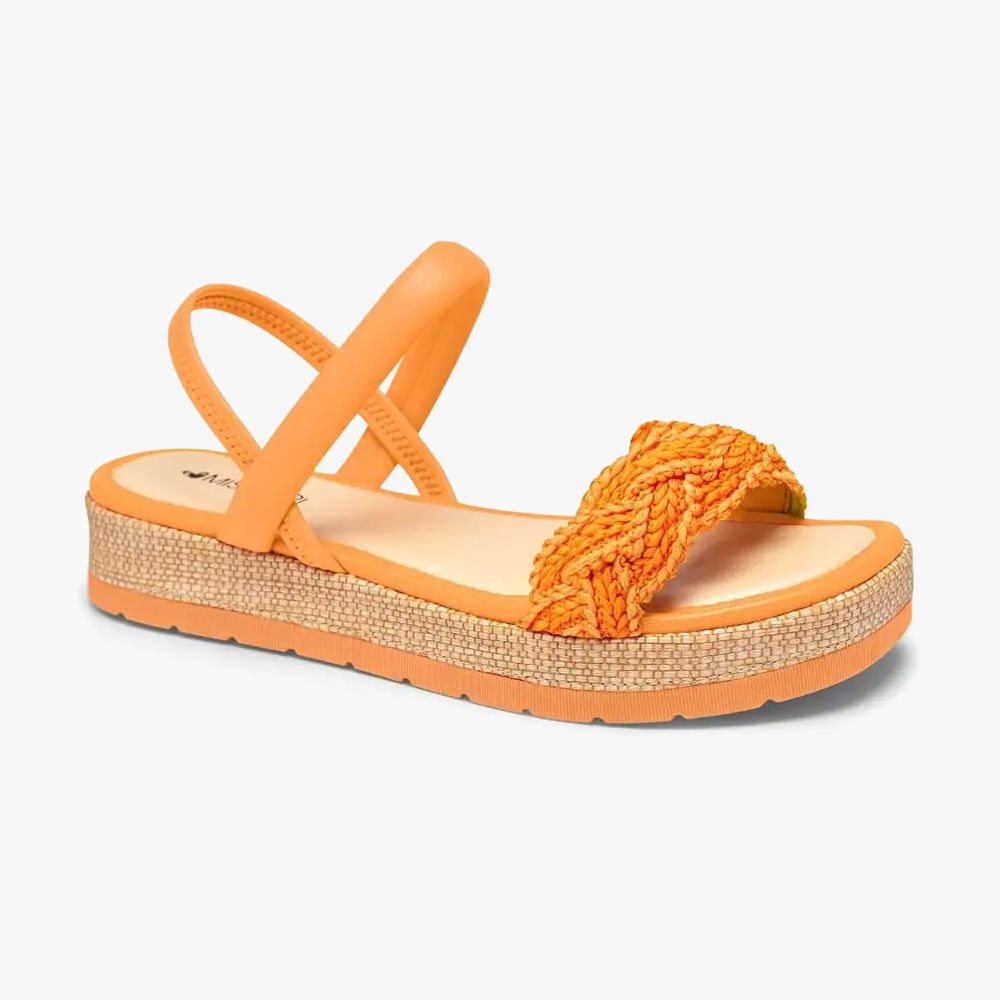 SANDALIA RASTEIRA TRANCA MI092 0004-MANDARIM 34