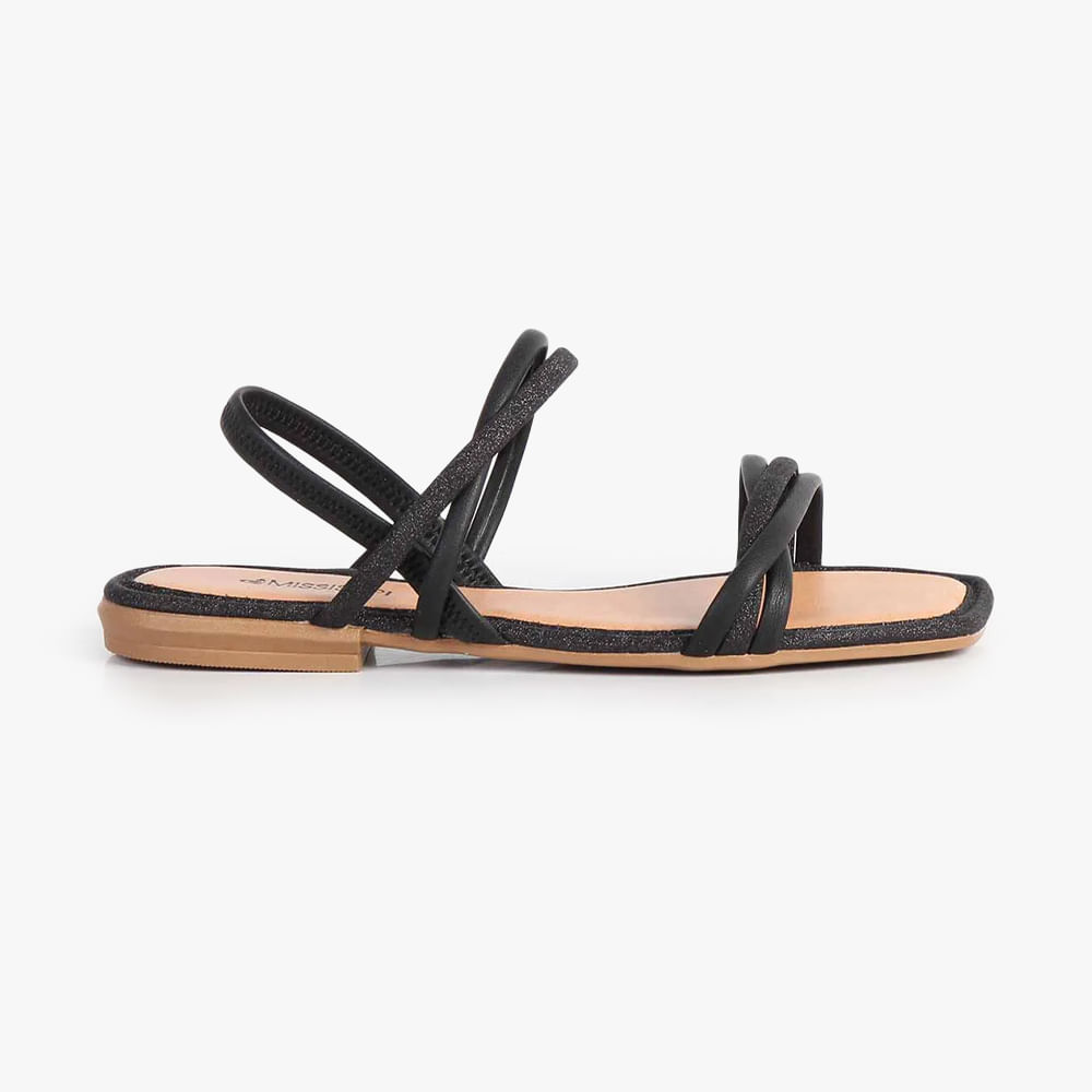 RASTEIRA SANDALIA GLITTER Q9662 00005-PRETO 34