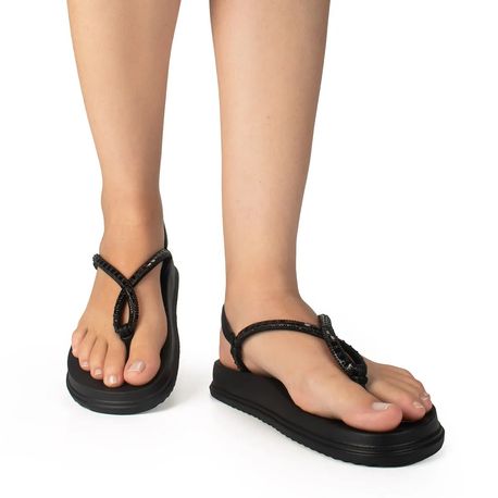 SANDALIA RASTEIRA STRASS DEDO Y6241 0005-PRETO 35