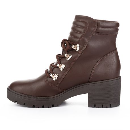 BOTA COTURNO ZIPER LATERAL MI621 02-MARROM BERTELLI 34