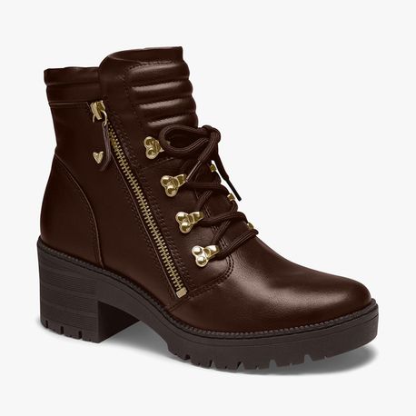 BOTA COTURNO ZIPER LATERAL MI621 02-MARROM BERTELLI 34