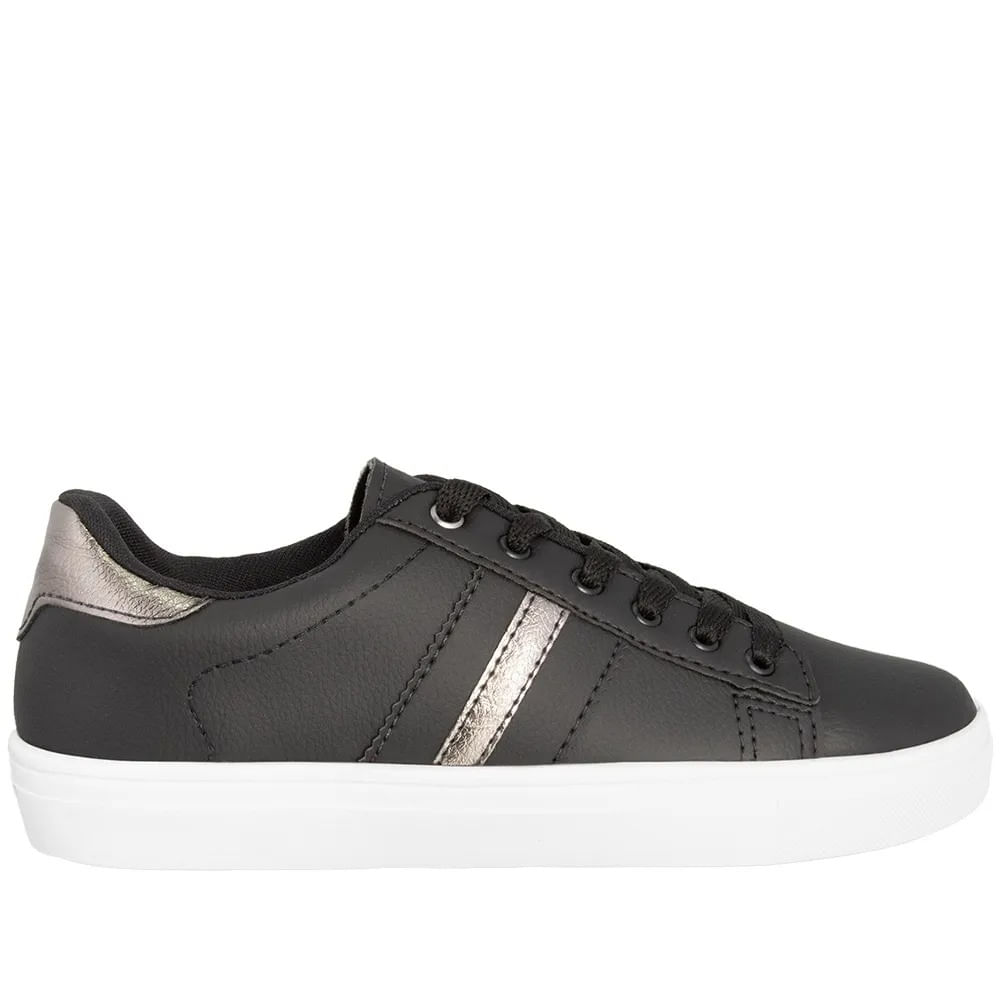 TENIS CASUAL 1050 PRETO/PRATA VELHO 34