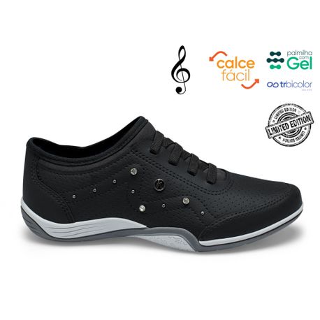TENIS CASUAL C3683 001 PRETO 34